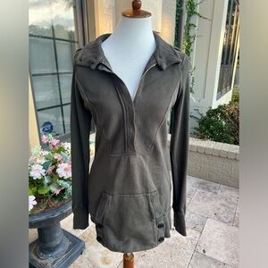 Citizens of Humanity olive green 1/2 zip pullover size M